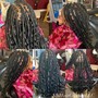 Medium bohemian Box Braids