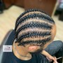 3-4 Feed in cornrows stitch