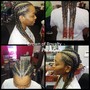 Pin ups for box braids, crochet ,twist