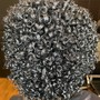 Big chop, shape up and Wash and go plus steam