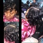 Perm and wash  and style