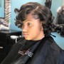 Perm and wash  and style