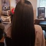 Detangle and blow dry straight