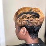 Natural Hair Updo W/Weave