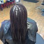 Straight back men braids