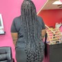 Straight back men braids