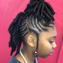 Short/midback length soft locs