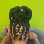 Kids Wash Retwist and Style  (Shaved Sides)