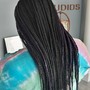 Large (7 braids) Feed in Braids weave included