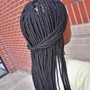 Large (7 braids) Feed in Braids weave included