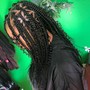 2 feed in Braids (Curly ends)