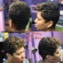 Shampoo and style on relaxed hair