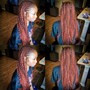 2 feed in braids  or goddess braids