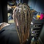 2 feed in braids  or goddess braids