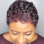 TWO STRAND TWIST SET (ON THE SCALP)