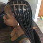 Medium Goddess Knotless Braids