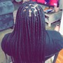 Braids with heat(add if you need your hair straightened) before braids