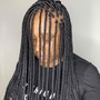 shaved back medium braids