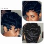 Virgin Relaxer Pixie Cut and Style