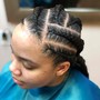 4 Feed In Cornrows