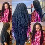 Medium bohemian Box Braids