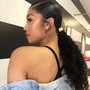 Braid Ponytail w/ Hair Brazilian 7A Hair