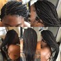 Medium midback Box Braids