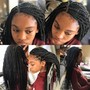 Medium midback Box Braids