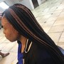 Medium knotless braids