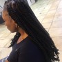 Medium knotless braids