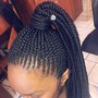 Kid's Natural Hair Cornrow with beads