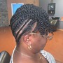 Wig braid down