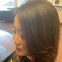 Qiqi hair straightening retouch