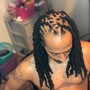 Two strand loc style