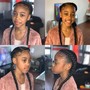 Kid's Bantu knots without hair added