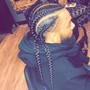 2-4 Natural Cornrows