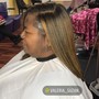 Partial Foil Highlights/ Half head of block color