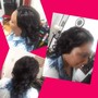 Wand  curls on sew in