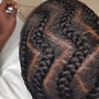 6 feed-in braids HAIR  INCLUDED