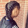 Kids Braided Ponytail Medium (Midback)