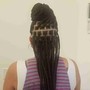 With extensions Braids