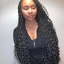 Natural Hair Stitch Braids