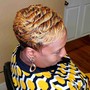 two strand twists natural hair or comb twist