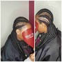 6 to 8 braids back