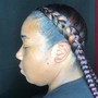 Cornrows w/extentions (med)