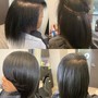 Silk Press, Protein Treatment and Cut