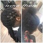 Micro twist with natural hair