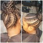 4 big feed in braids