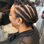 Cornrow Updo (Large/Medium)