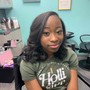 Partial Relaxer Short hair w/ style